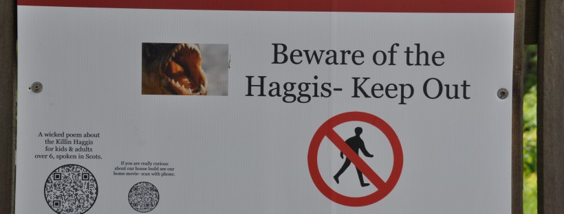 Warning Sign - Beware OfThe Haggis
