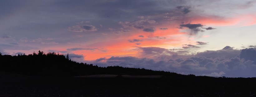 Sunset in Pencaitland, East Lothian