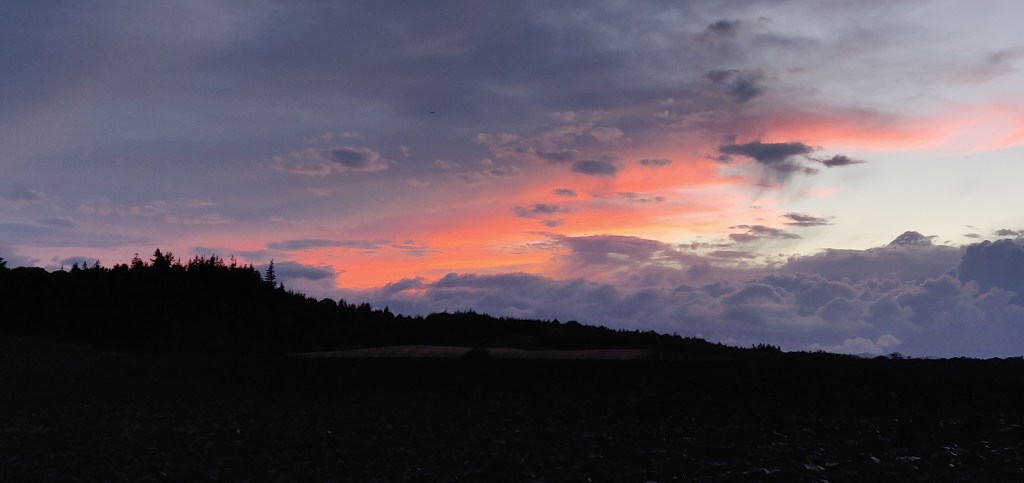 Sunset in Pencaitland, East Lothian