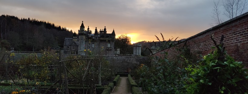Sunset over Abbotsford House